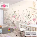 Фотообои флизелиновые Bartonwall 600x270 см Полевые Цветы Птицы K285-B