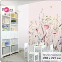 Фотообои флизелиновые Bartonwall 200x270 см Полевые Цветы Птицы K285-P