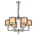 Люстра подвесная Aployt Apl.160.30.357 6 ламп 12 м² цвет хром