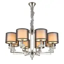 Люстра подвесная Aployt Apl.180.30.357 8 ламп 16 м² цвет хром