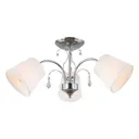 Люстра потолочная Omnilux Oml-130-70365 3 лампы 6 м² цвет хром