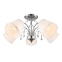 Люстра потолочная Omnilux Oml-150-70365 5 ламп 10 м² цвет хром