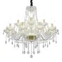 Люстра подвесная Omnilux Oml-151-30107 15 лампы 30 м² цвет прозрачный