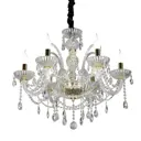 Люстра подвесная Omnilux Oml-160-30107 6 лампы 12 м² цвет прозрачный