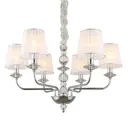 Люстра подвесная Omnilux Oml-160-30948 6 лампы 12 м² цвет хром