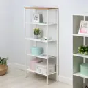 Стеллаж ЗМИ 67x146.5x30 см нагрузка до 5 кг ЛДСП цвет белый