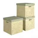 Набор коробов 3 шт Valiant MS-BC-3K 31.5x31.5x31.5 см картон цвет бледно-желтый