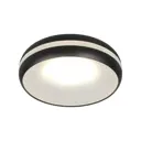 Светильник точечный встраиваемый светодиодный Omnilux Oml-110-918201 2 м² цвет черный