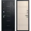 Дверь входная металлическая Фортис V-06 86x205 см правая черный муар/светлая лиственница