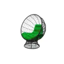 Кресло садовое M-group 11590404 Кокос 110 см x 90 см x 132 см искусственный ротанг черный