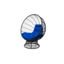 Кресло садовое M-group 11590410 Кокос 110 см x 90 см x 132 см искусственный ротанг черный