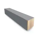 Тумба под телевизор Metaldesign MD 662 180x30x30 см ЛДСП цвет графитовый серый