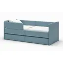 Кровать с защитным бортиком и ящиком Romack Donny 70x32.5x160 см ДСП цвет голубой