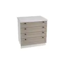 Напольный шкаф Сурская мебель Omnia 80x81.6x47.8 см 4 ящика ЛДСП цвет коричневый