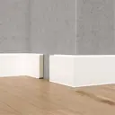 Плинтус напольный Dollken Cubu flex life Белый 80x11x2500 мм 8 шт.