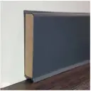 Плинтус напольный Dollken Cubu flex life Антрацит 80x11x2500 мм 5 шт.