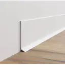 Плинтус напольный AlPro13 алюминиевый анодированный L80 AluminiumPro 80x1x2950 мм белый 9 шт.