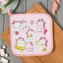 Прихватка 19x19 см Этель Caticorn хлопок цвет розовый