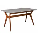 Стол прямоугольный R-Home Нарвик 120-160x75x80 см МДФ цвет белый мрамор/орех