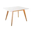 Стол прямоугольный R-Home Лунд 86x74.5x86 см МДФ цвет белый/бук
