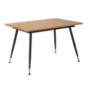Стол прямоугольный R-Home Месси 140-180x75x80 см МДФ цвет светло-коричневый/черный