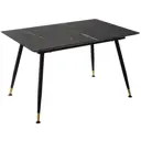 Стол прямоугольный R-Home Месси 140-180x75x80 см МДФ цвет черный