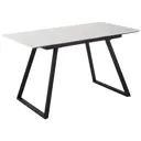 Стол прямоугольный R-Home Пеле 140-180x75x80 см МДФ цвет белый/черный
