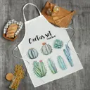 Кухонный фартук Этель Cactus 60x80 см полиэстер цвет белый