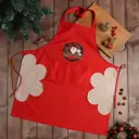 Кухонный фартук Доляна Christmas 72x65 см полиэстер цвет красный