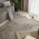 Ковер полипропилен Inspire Shaggy Bosfor 60x110 см цвет светло-серый