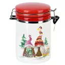 Банка для сыпучих продуктов Dolomite N2521183 0.8 л керамика цвет белый/красный