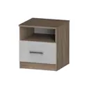 Тумба Furnistyle Лайф 10868 40x45x40 см ЛДСП цвет дуб сонома/белый