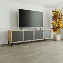 Тумба под телевизор BTS 00-00142949 180.2x53x40 см ЛДСП цвет серый/бежевый