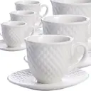 Кофейный сервиз 12 предметов 6 персон Loraine 60008 фарфор цвет серо-зеленый