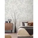 Обои флизелиновые Ornamy Tyrol 1.06 м светло-серебристые 8063-11