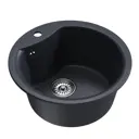 Врезная мойка Mixline ML-GM12 (343) NEW 48x48x19 см искусственный камень цвет антрацит