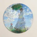 Картина на стекле Postermarket Дама с зонтиком 40x40 см