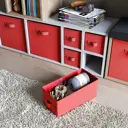 Короб Spaceo KUB Carmen 15x31x15 см 6.9 л полиэстер цвет красный