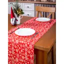 Скатерть на стол Colorprint Snow прямоугольная 40x140 см цвет красный, белый