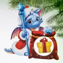 Елочная игрушка Подарок Зимнее волшебство 9474350 разноцветный