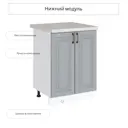 Напольный шкаф Сурская мебель Ницца Дуб серый 60x81.6x47.8 см цвет серый МДФ