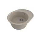 Накладная мойка Gamma stone GS-8-302 49.5x75x19 см искусственный камень цвет песочный