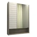 Шкаф подвесной Comforty Клеон 00-00002045cf 60x80см цвет белый/дуб дымчатый