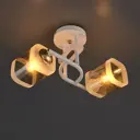 Потолочная люстра Jlight Kira 3137/2C E27 60 Вт, цвет белый/золото