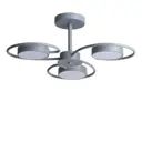 Люстра на штанге светодиодная Lumion 1100536/cl 8 м² нейтральный белый свет цвет серый/серебристый
