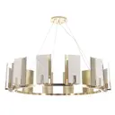 Люстра подвесная Crystal lux 1540.312 12 ламп 24 м² цвет золото