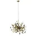 Светильник подвесной Crystal lux 1860.203 3 лампы 6 м² цвет золото