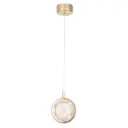 Светильник подвесной светодиодный Crystal lux 0370/201 2 м² нейтральный белый свет цвет жёлтый/золотой
