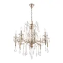 Люстра подвесная Arte Perfetto Luce 3334.1288.8.cg 8 ламп 16 м² цвет золотистый