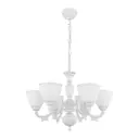Люстра подвесная Arte Perfetto Luce 3334.8493.6.wt.sl 6 ламп 12 м² цвет белый